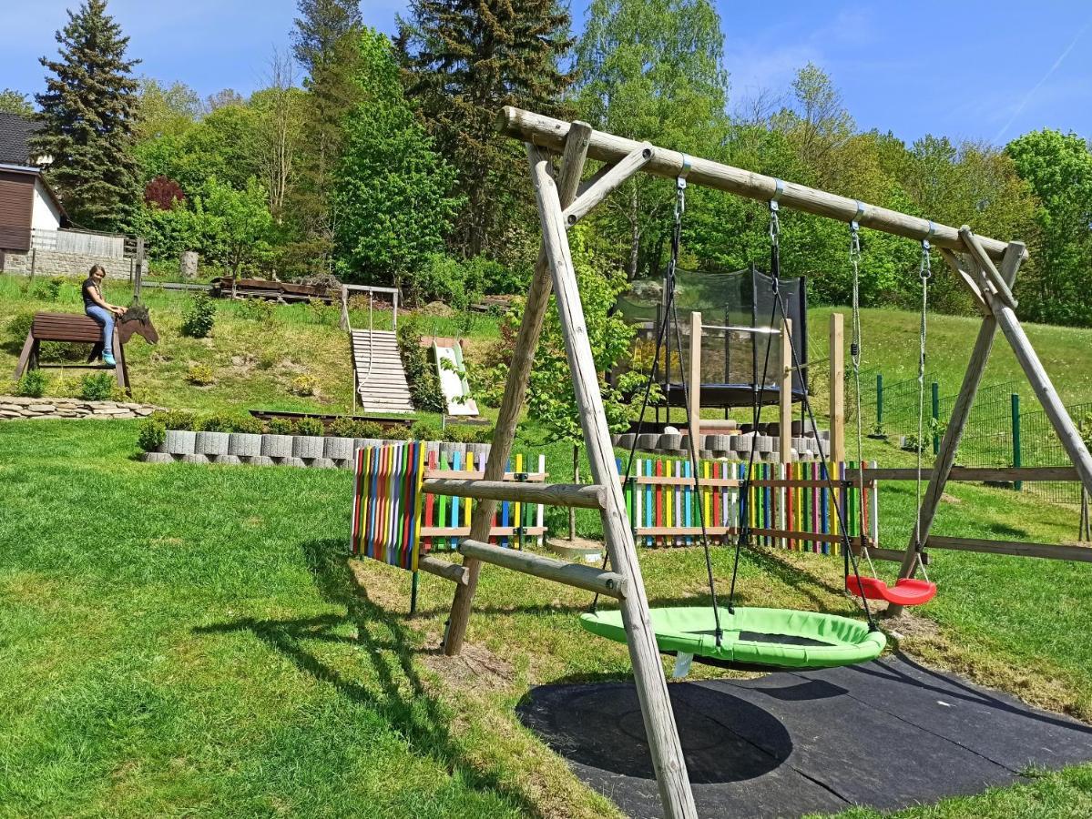 Ferienwohnung Edelmann Markersbach ภายนอก รูปภาพ